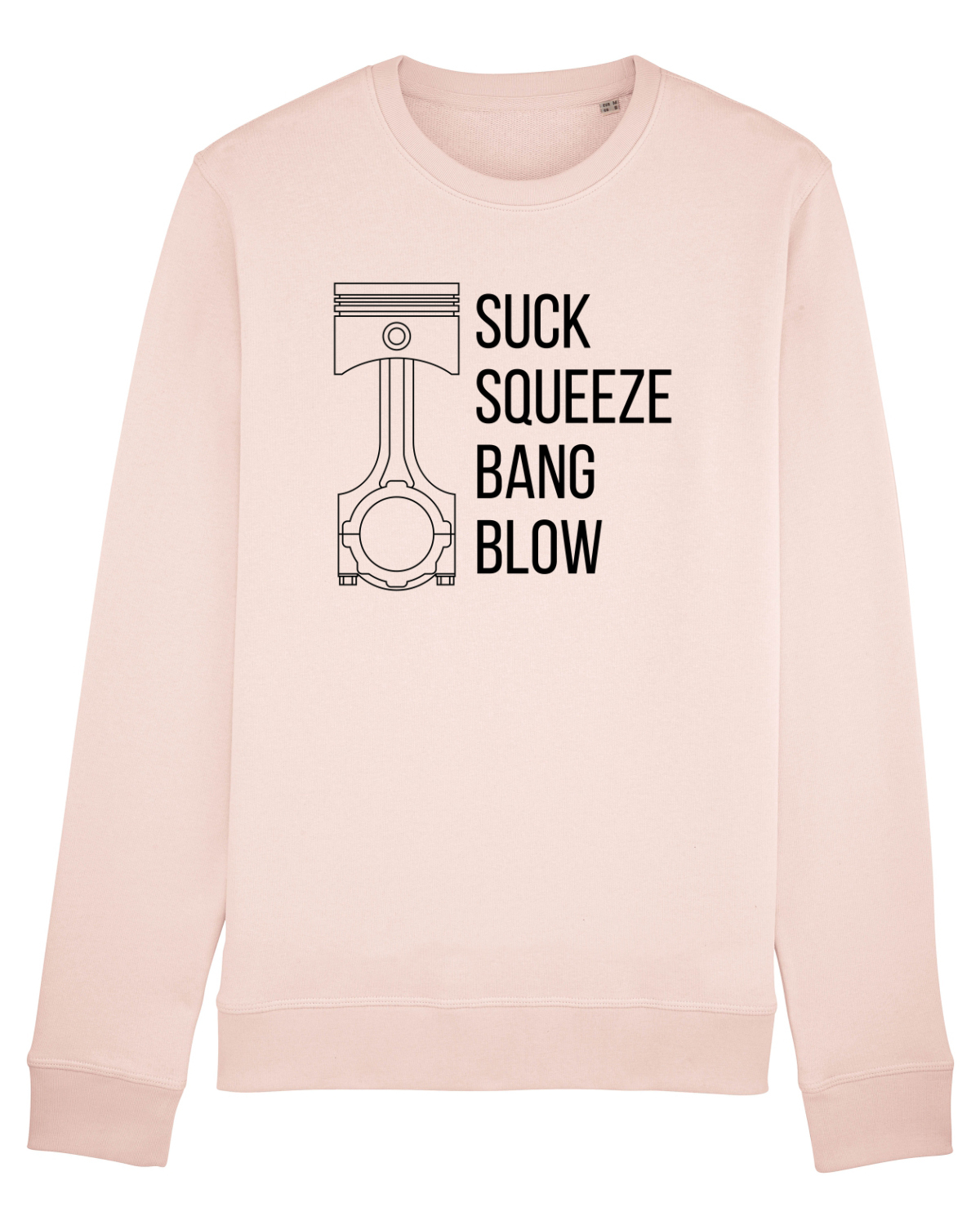 Bluză mânecă lungă Unisex Rise Candy Pink