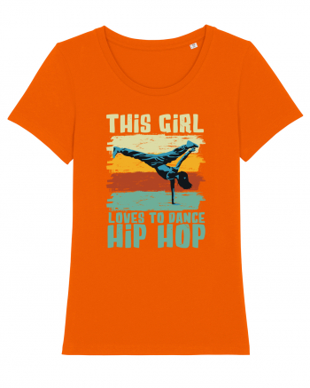 This Girl Loves To Dance Hip Hop Bright Orange