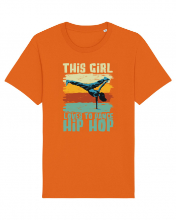 This Girl Loves To Dance Hip Hop Bright Orange
