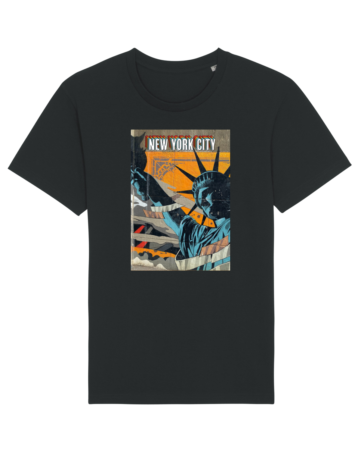 Tricou mânecă scurtă Unisex Rocker Black