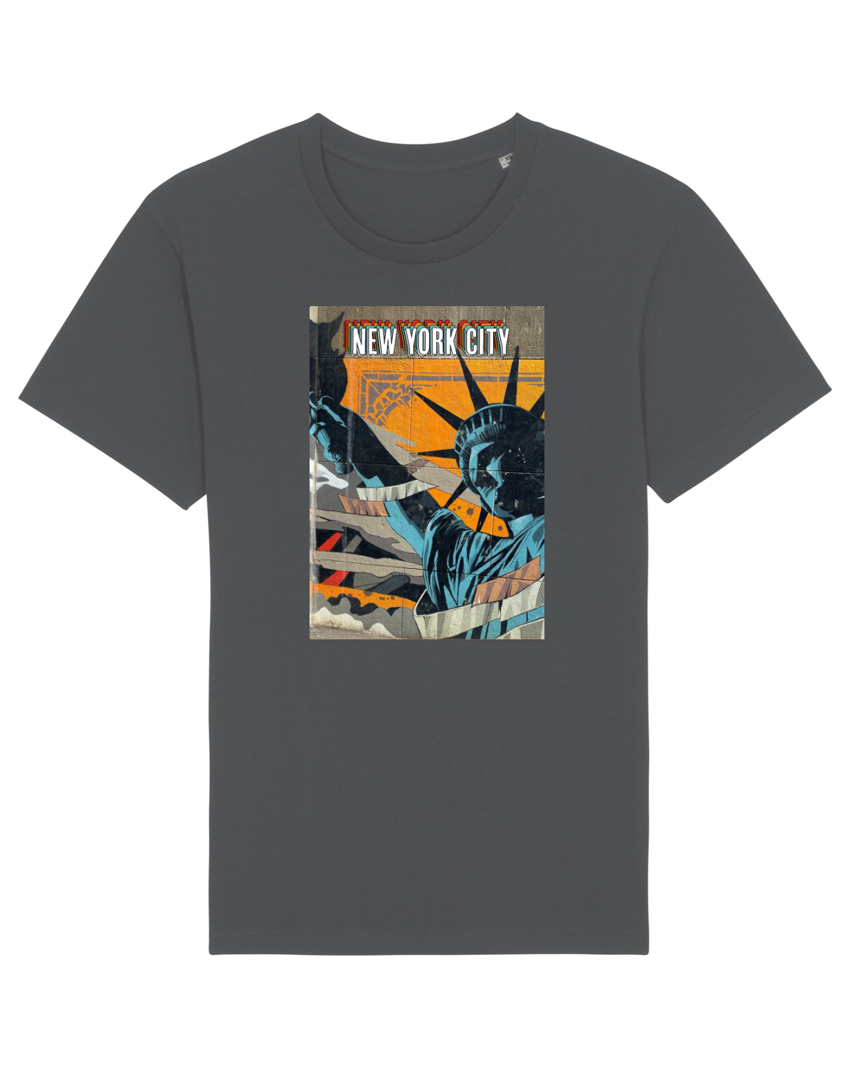 Tricou mânecă scurtă Unisex Rocker Anthracite