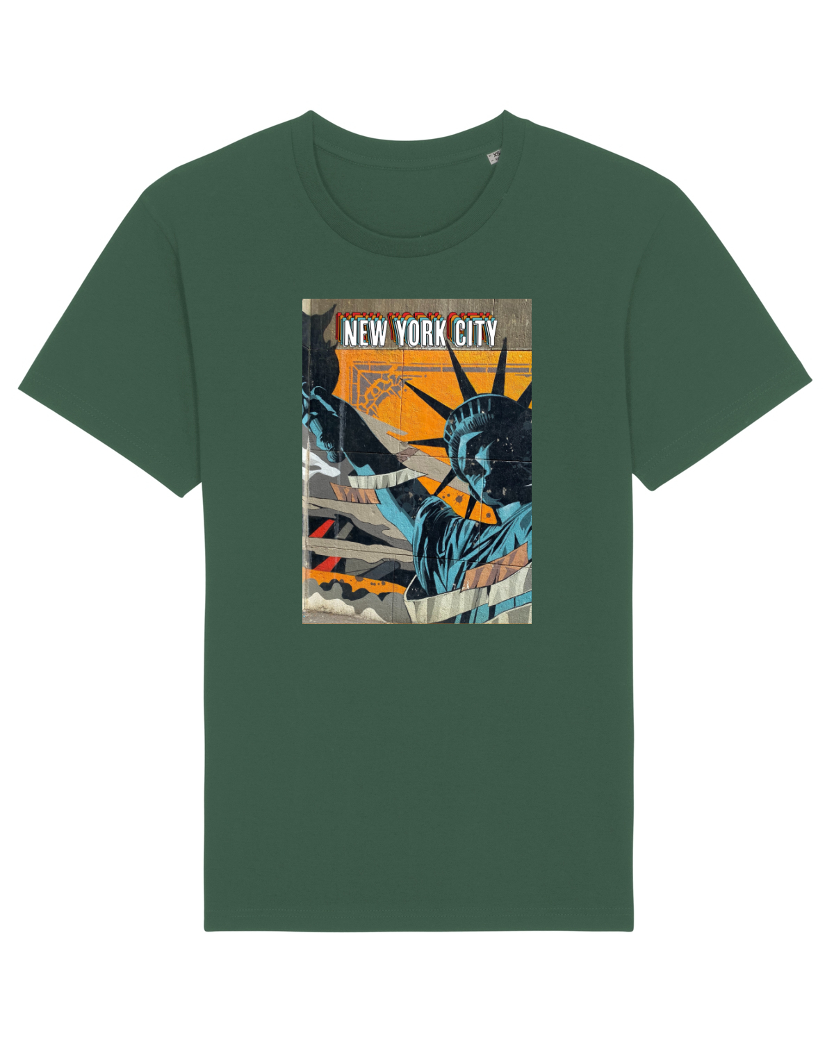 Tricou mânecă scurtă Unisex Rocker Bottle Green