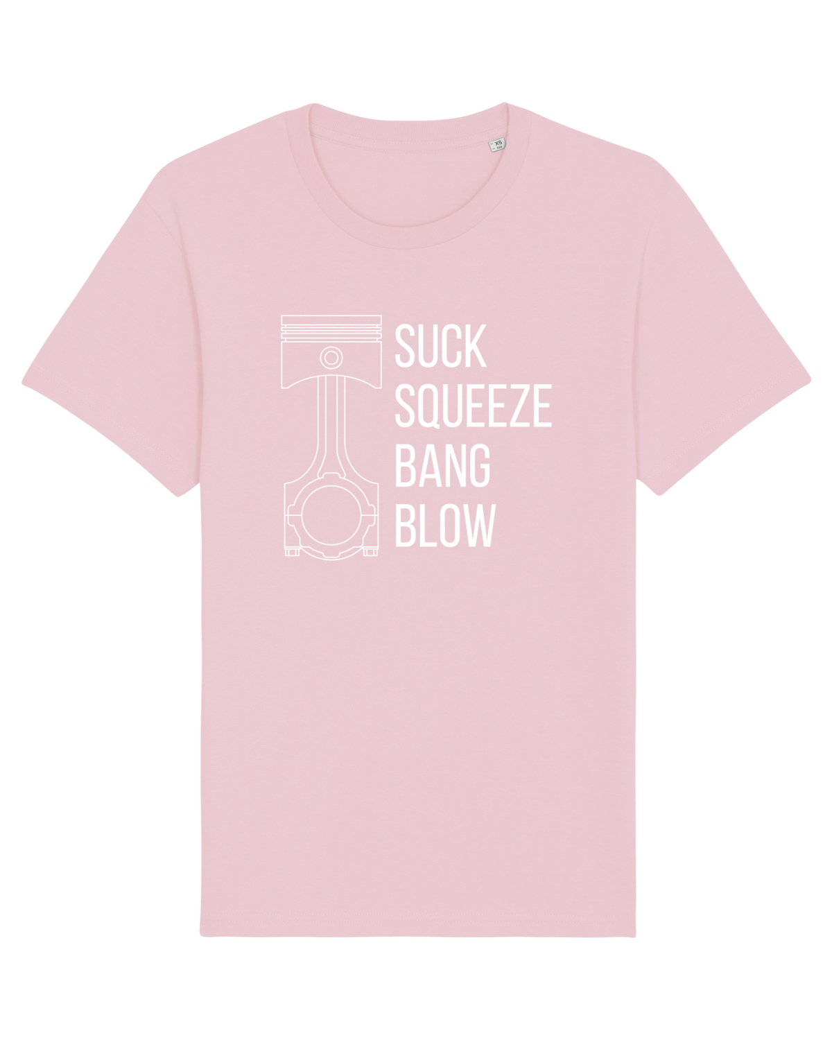 Tricou mânecă scurtă Unisex Rocker Cotton Pink