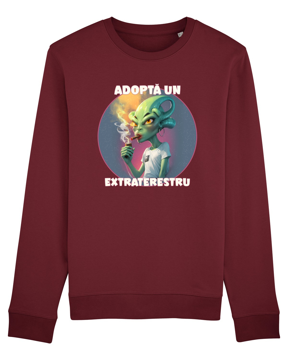 Bluză mânecă lungă Unisex Rise Burgundy