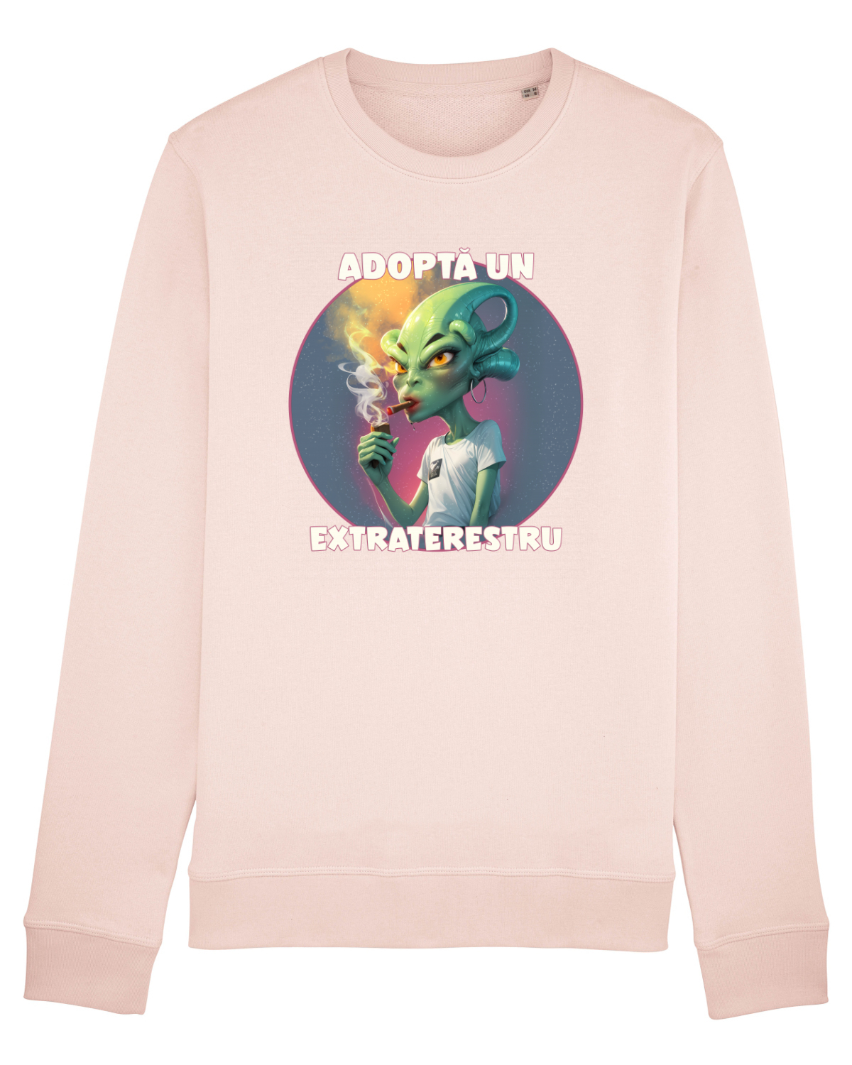 Bluză mânecă lungă Unisex Rise Candy Pink