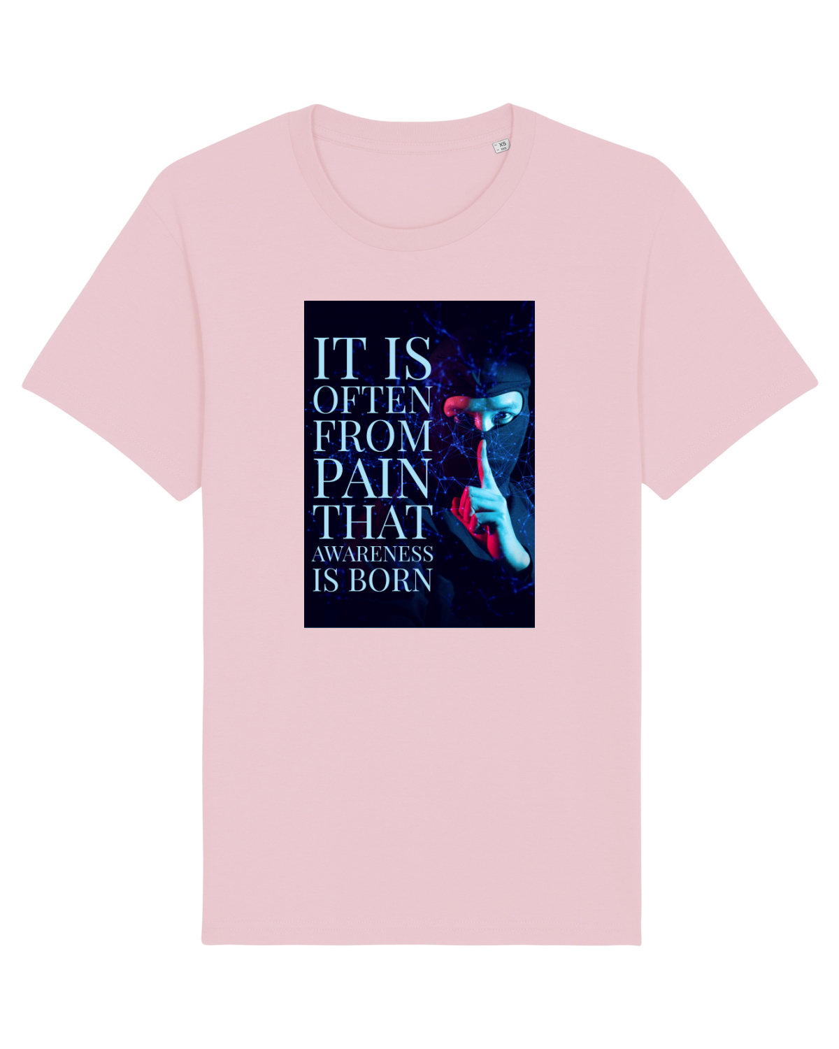 Tricou mânecă scurtă Unisex Rocker Cotton Pink