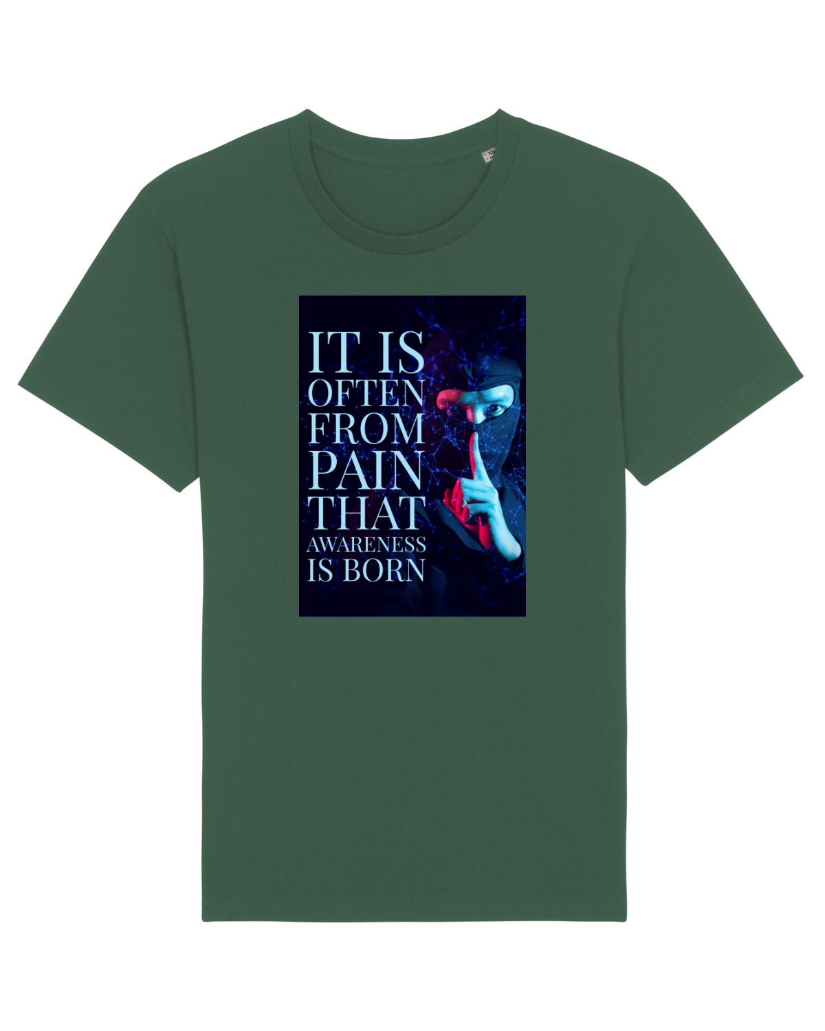 Tricou mânecă scurtă Unisex Rocker Bottle Green