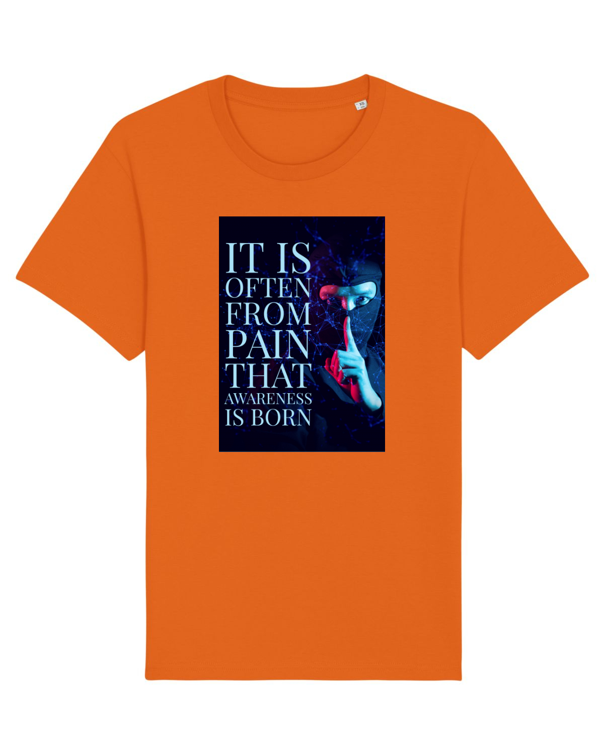 Tricou mânecă scurtă Unisex Rocker Bright Orange