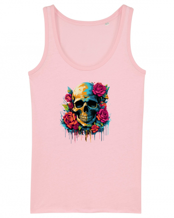 Skull N' Roses Cotton Pink