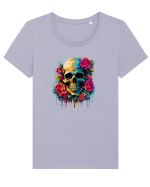Skull N' Roses Tricou mânecă scurtă guler larg fitted Damă Expresser