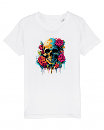 Skull N' Roses White