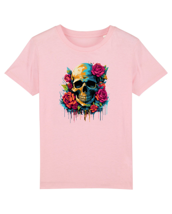 Skull N' Roses Cotton Pink