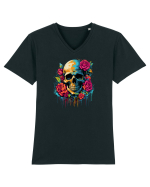 Skull N' Roses Tricou mânecă scurtă guler V Bărbat Presenter