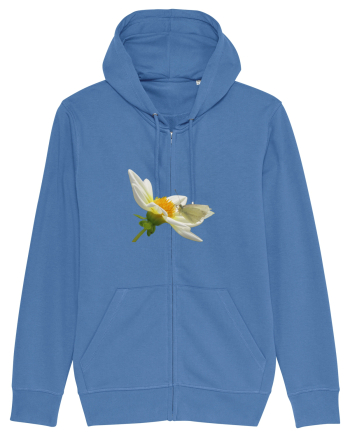 Floare si fluture alb Bright Blue