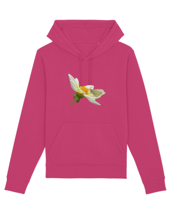 Floare si fluture alb Raspberry