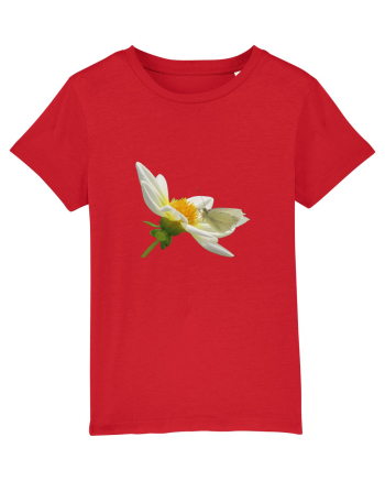 Floare si fluture alb Red