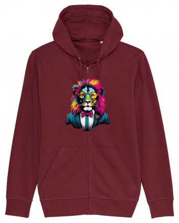 Power Lion Burgundy