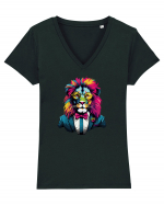 Power Lion Tricou mânecă scurtă guler V Damă Evoker