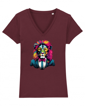 Power Lion Burgundy