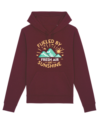 Fueled By Fresh Air And Sunshine (camper) Burgundy