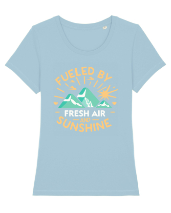 Fueled By Fresh Air And Sunshine (camper) Sky Blue