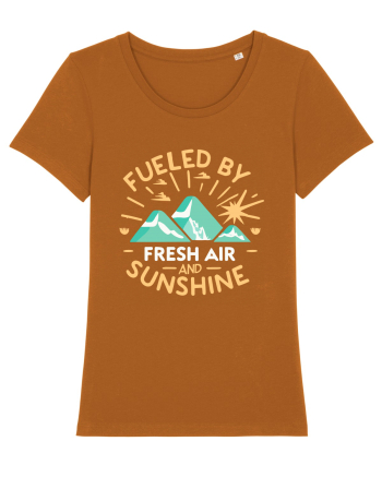 Fueled By Fresh Air And Sunshine (camper) Roasted Orange