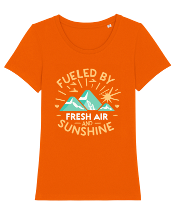 Fueled By Fresh Air And Sunshine (camper) Bright Orange