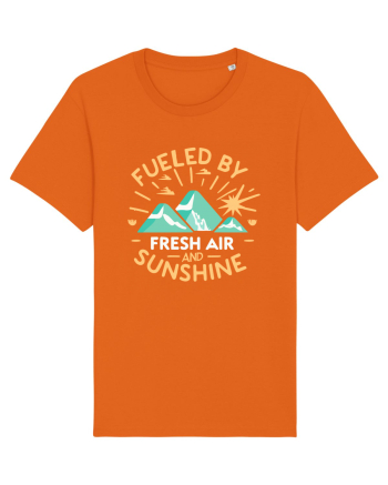 Fueled By Fresh Air And Sunshine (camper) Bright Orange