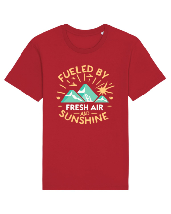 Fueled By Fresh Air And Sunshine (camper) Red