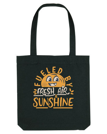 Fueled By Fresh Air And Sunshine (hand drawn) Black