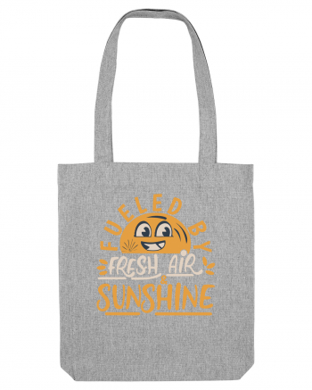 Fueled By Fresh Air And Sunshine (hand drawn) Heather Grey