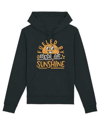 Fueled By Fresh Air And Sunshine (hand drawn) Black