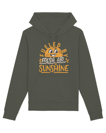 Fueled By Fresh Air And Sunshine (hand drawn) Khaki
