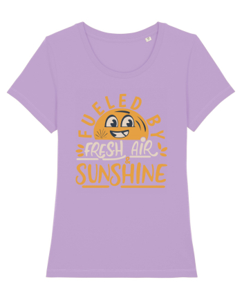 Fueled By Fresh Air And Sunshine (hand drawn) Lavender Dawn