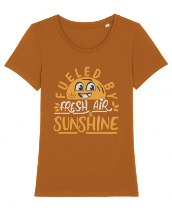 Fueled By Fresh Air And Sunshine (hand drawn) Roasted Orange