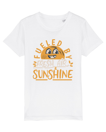 Fueled By Fresh Air And Sunshine (hand drawn) White