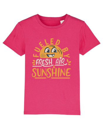 Fueled By Fresh Air And Sunshine (hand drawn) Raspberry