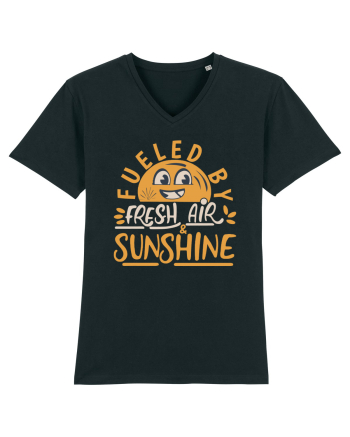 Fueled By Fresh Air And Sunshine (hand drawn) Black
