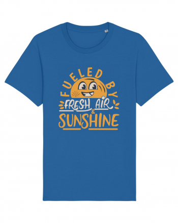 Fueled By Fresh Air And Sunshine (hand drawn) Royal Blue