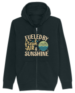 Fueled By Fresh Air And Sunshine (wave) Hanorac cu fermoar Unisex Connector