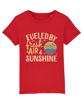 Fueled By Fresh Air And Sunshine (wave) Red