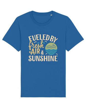 Fueled By Fresh Air And Sunshine (wave) Royal Blue