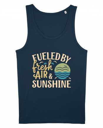 Fueled By Fresh Air And Sunshine (wave) Navy