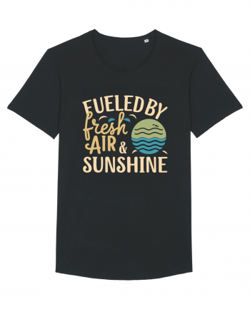 Fueled By Fresh Air And Sunshine (wave) Black