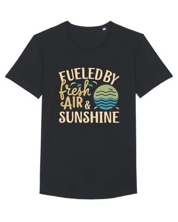 Fueled By Fresh Air And Sunshine (wave) Black
