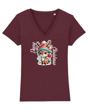 Deery  Christmas Burgundy