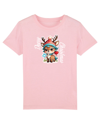 Deery  Christmas Cotton Pink