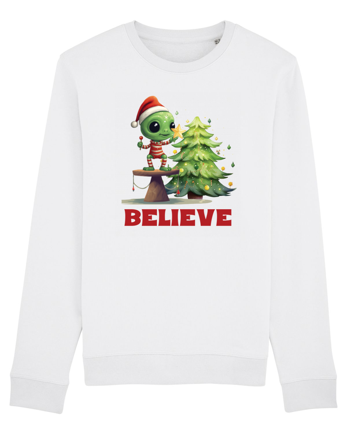 Bluză mânecă lungă Unisex Rise White