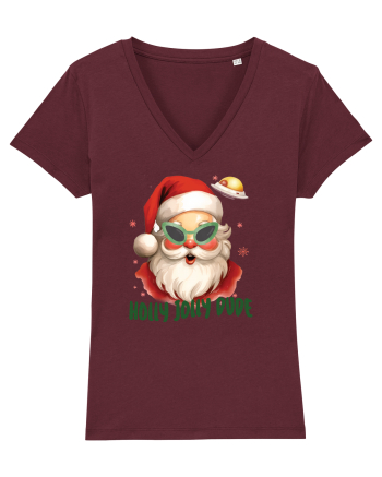 cu extraterestrii de Craciun - Holly jolly dude Burgundy