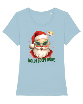 cu extraterestrii de Craciun - Holly jolly dude Sky Blue
